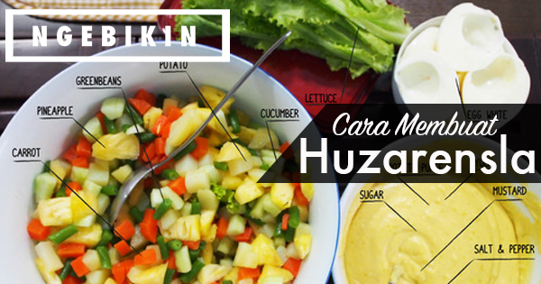 Cara Membuat Huzarensla Dutch Salad  Instruksi Kreatif 